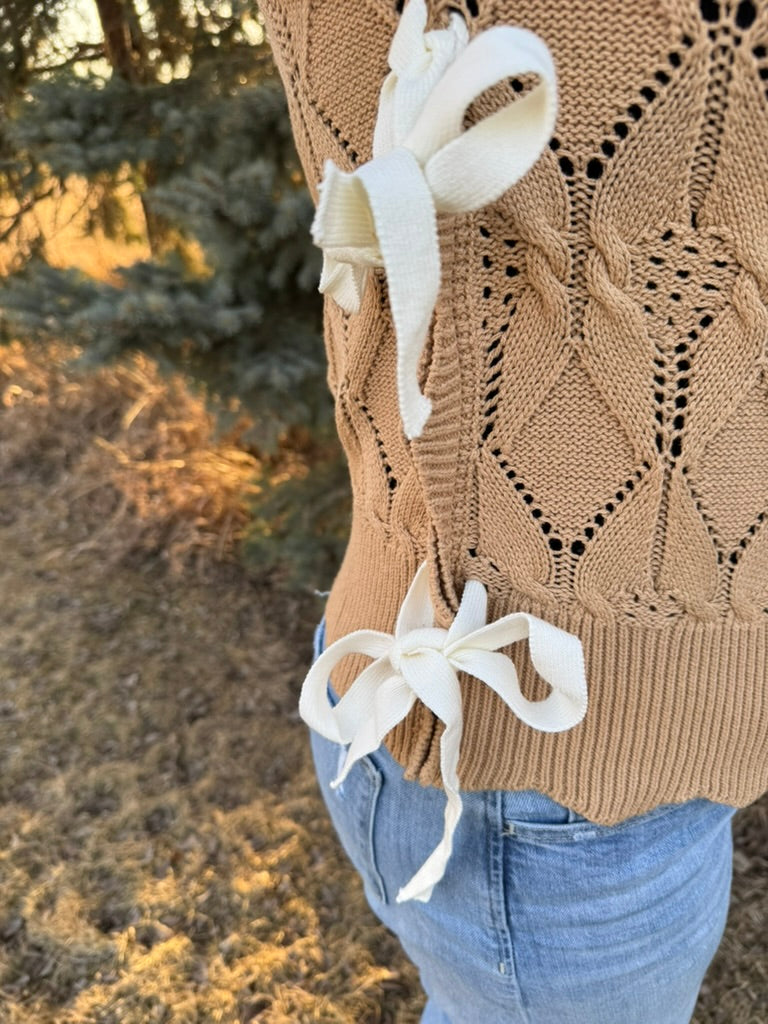 Oakley Knit Sweater Scalloped Sweater