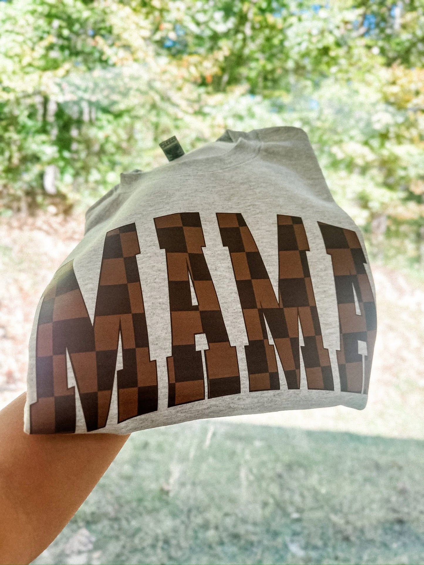 Mama Checkered Tee