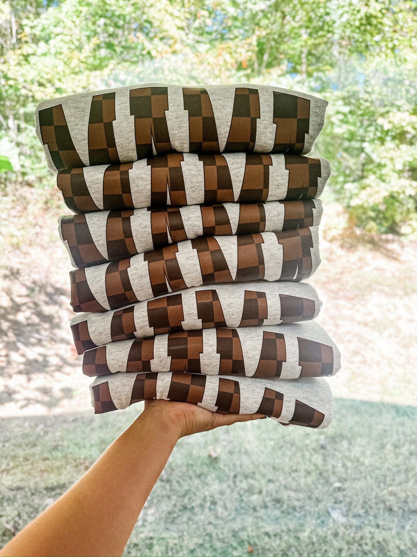 Mama Checkered Crewneck