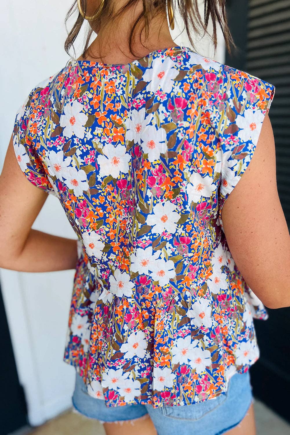 Sephira Floral Bow Detail Peplum