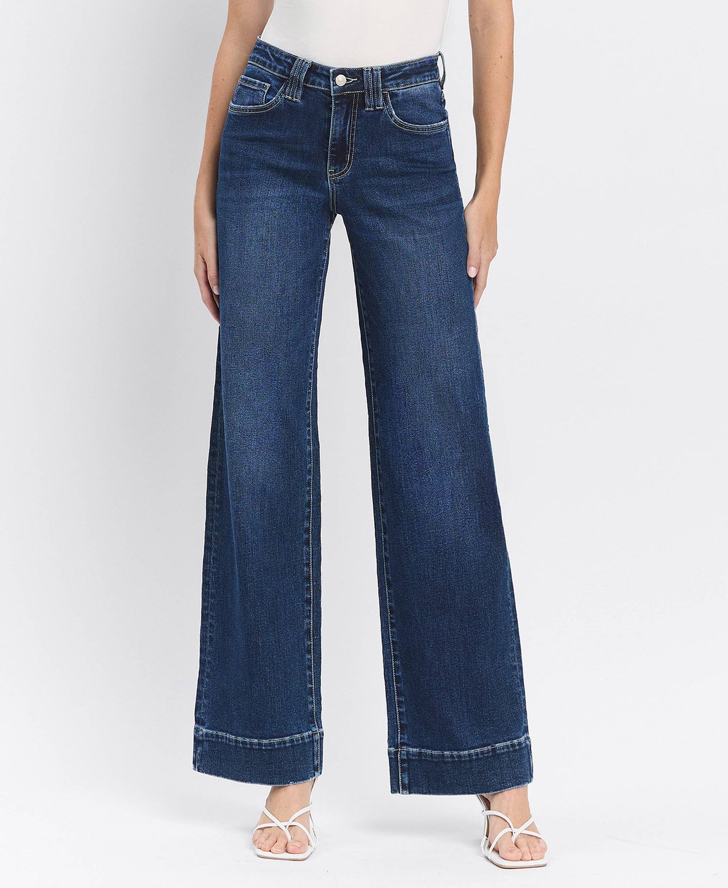 HIGH RISE TROUSER WIDE JEANS LV1535