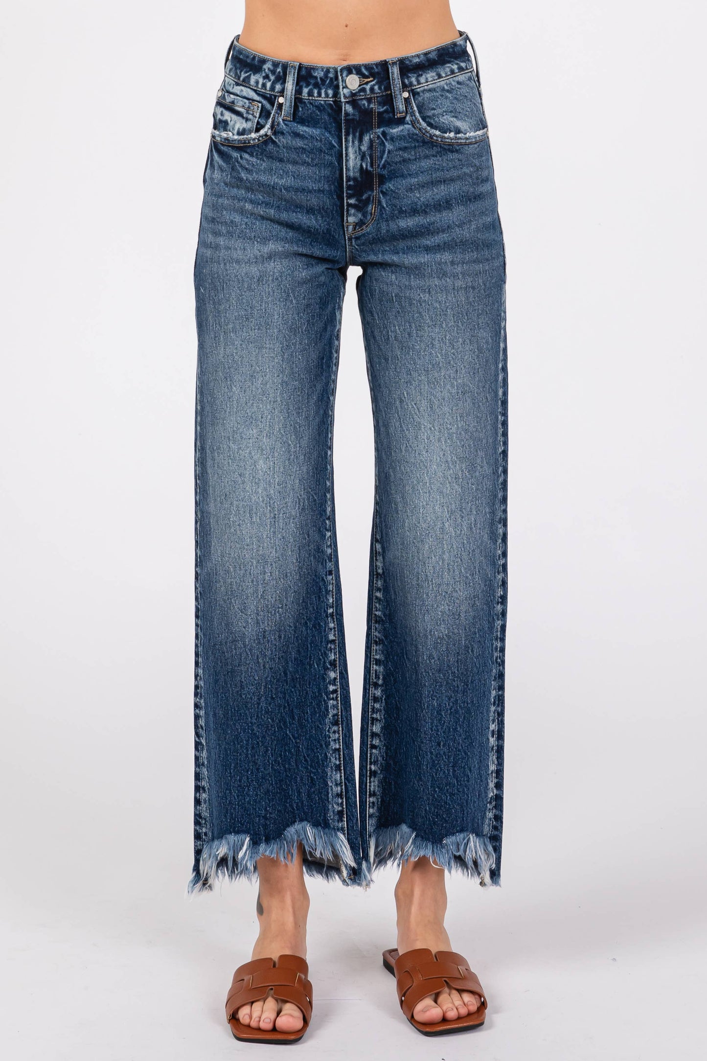 HIGH RISE COMFORT STRETCH VINTAGE WIDE LEG JEANS