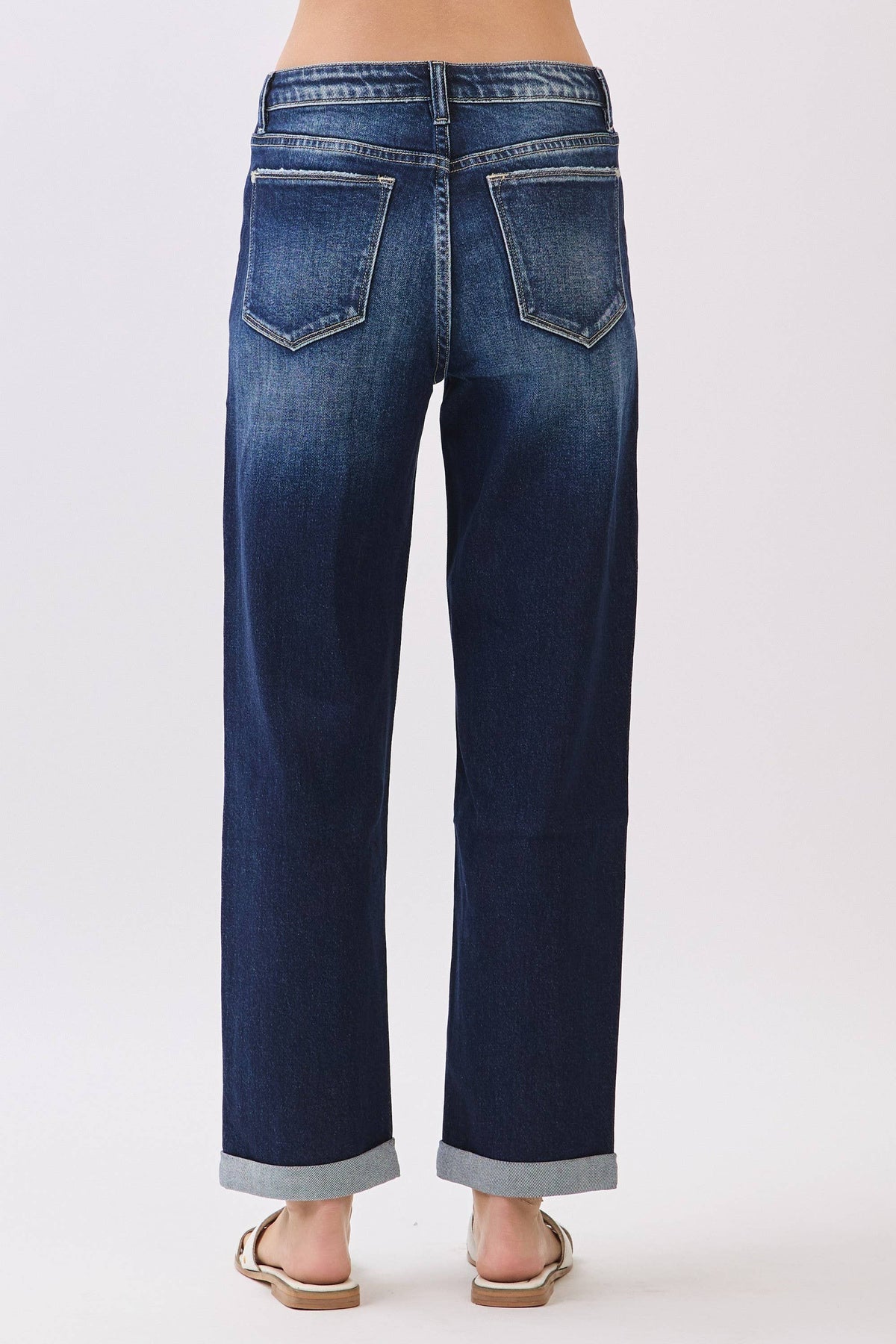 PETRA HIGH RISE COMFORT BAGGY STRAIGHT W/ CUFFED HEM