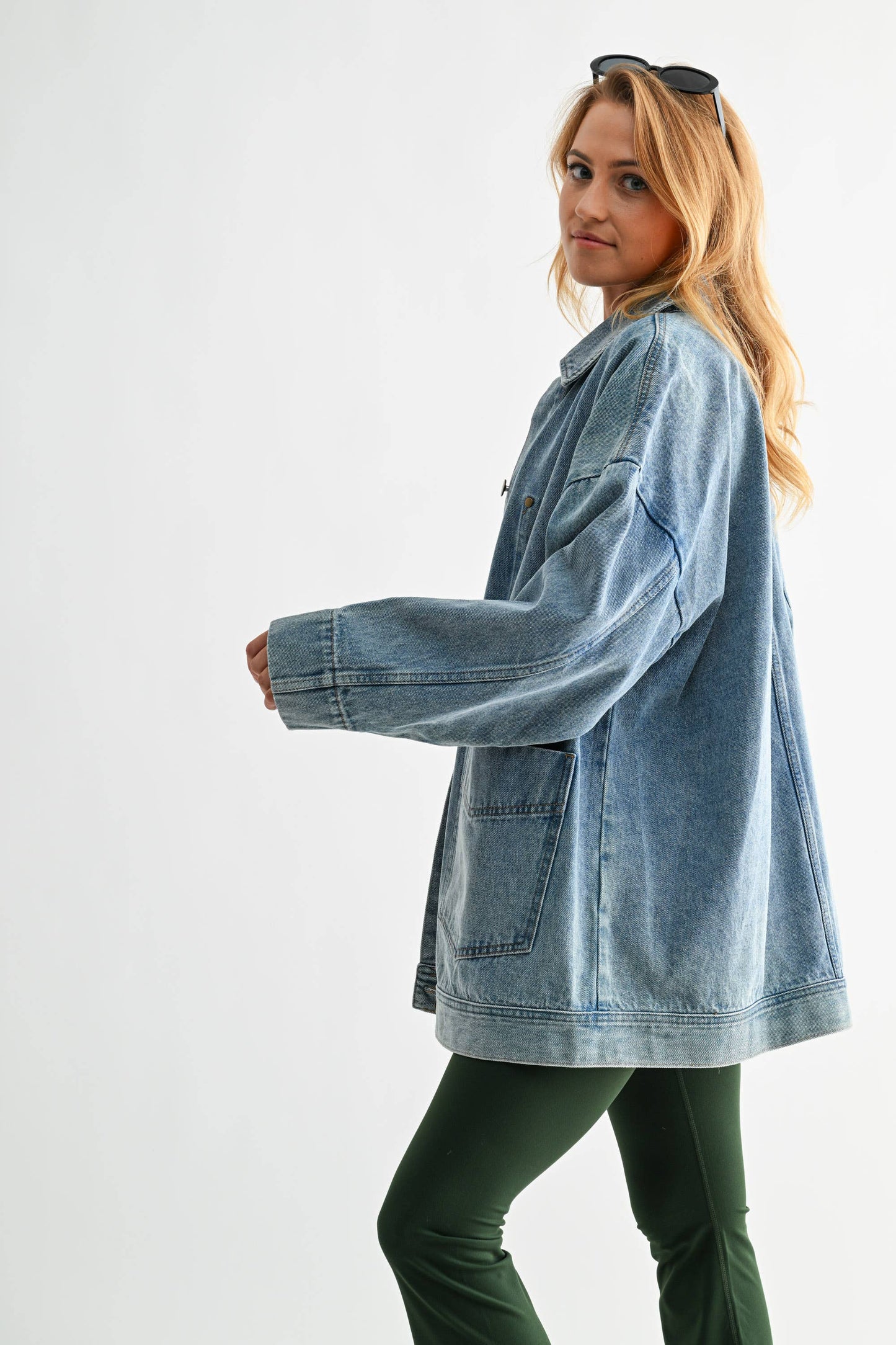 Boxy-Cut Denim Jacket