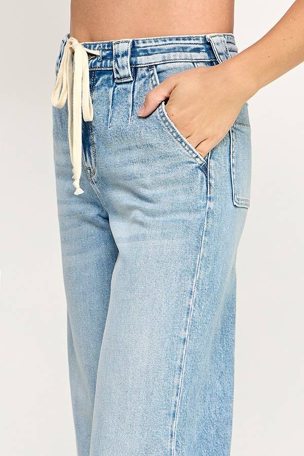 PETRA HIGH RISE COMFORT TROUSER WIDE LEG JEAN