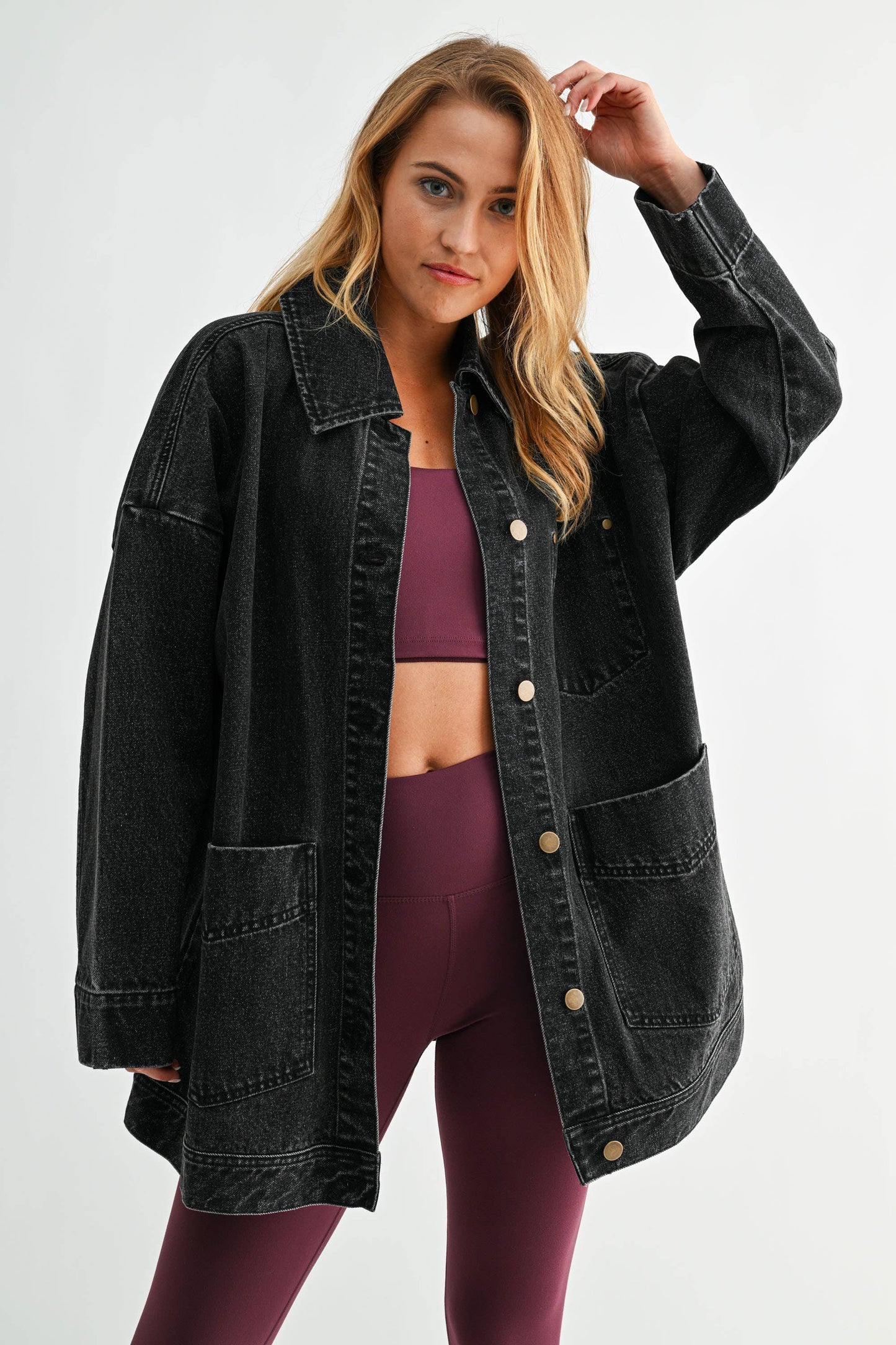 Boxy-Cut Denim Jacket