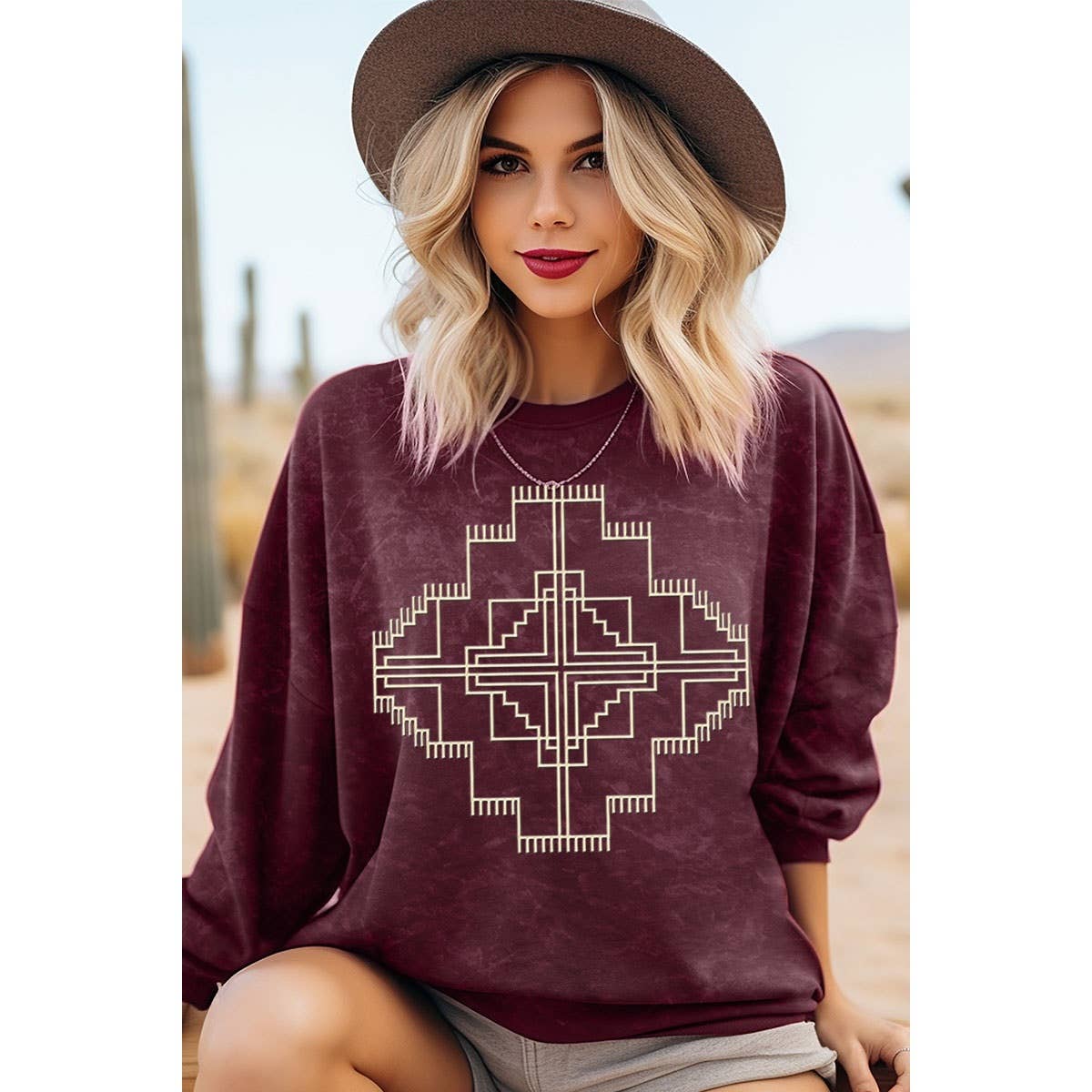Aztec Graphic Sweatshirt