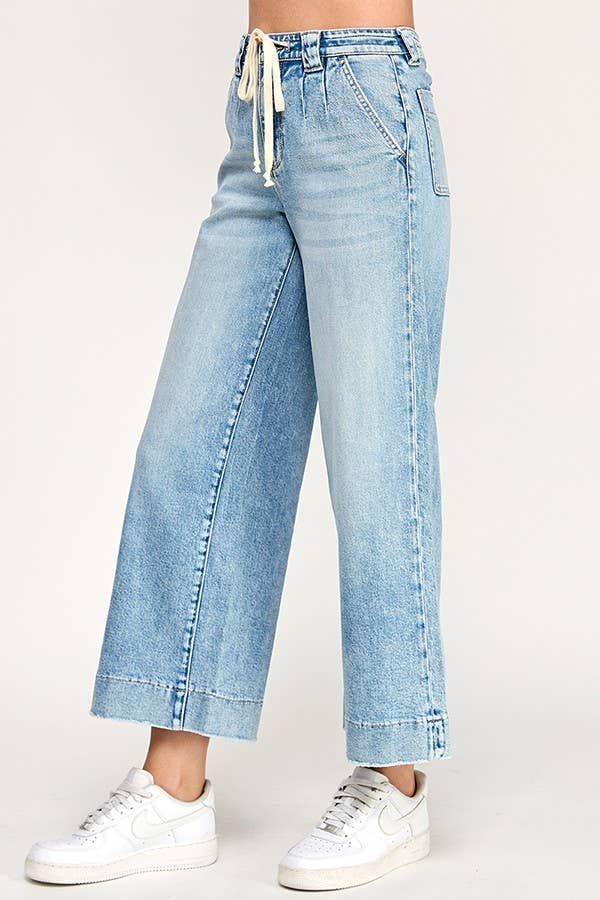 PETRA HIGH RISE COMFORT TROUSER WIDE LEG JEAN