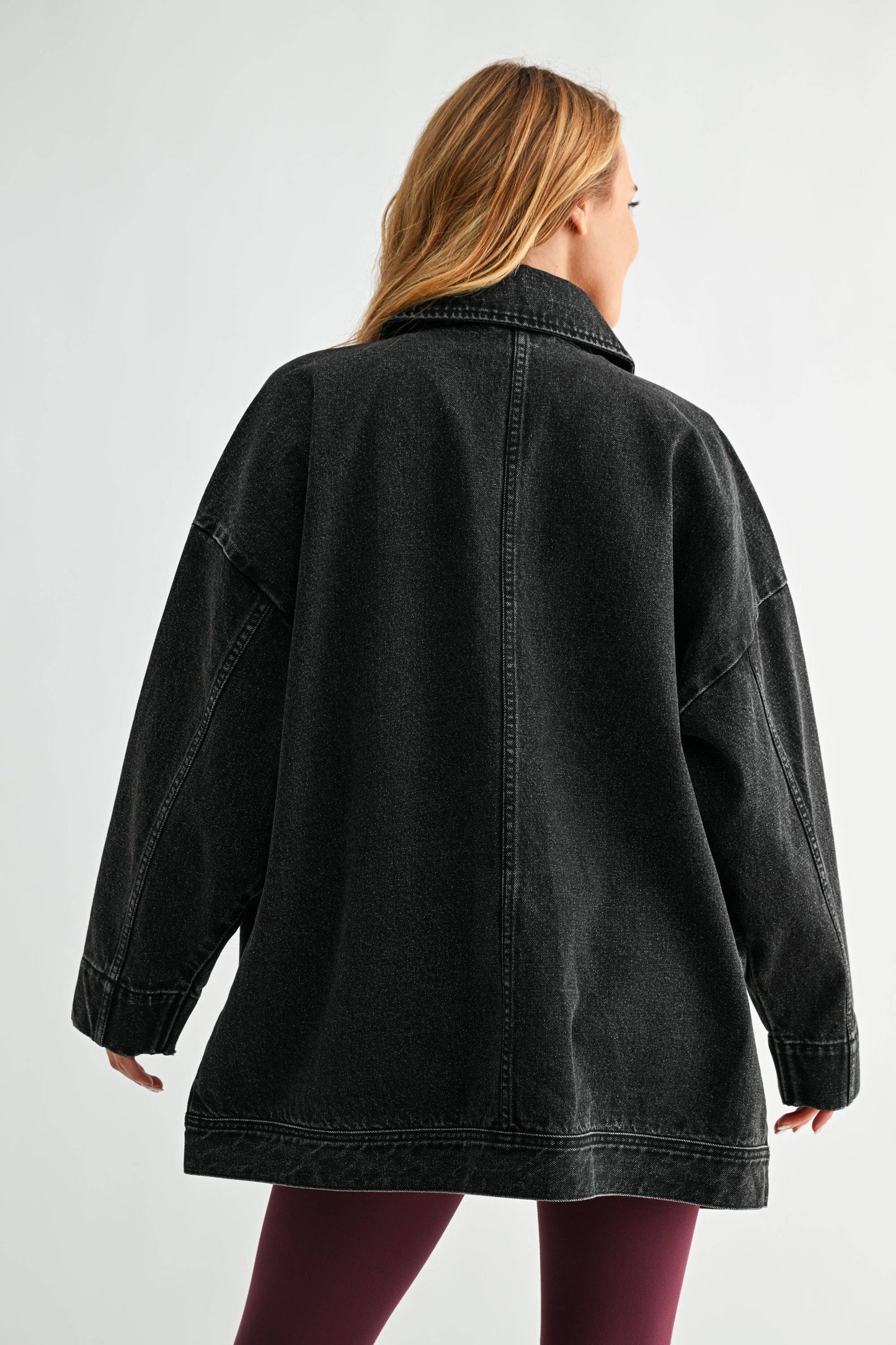Boxy-Cut Denim Jacket