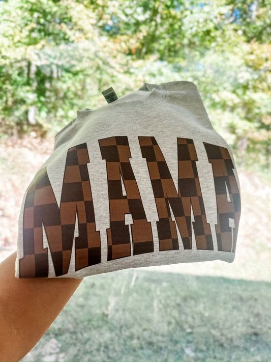 Mama Checkered Tee