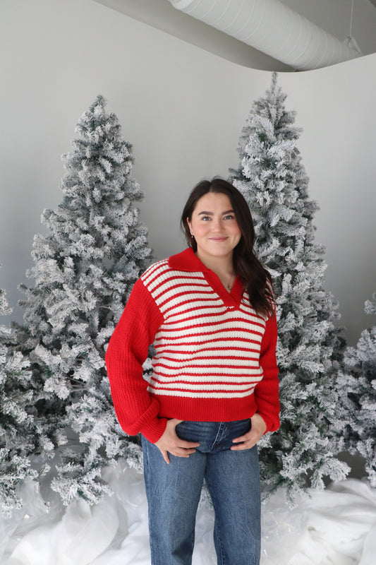 Candy Cane Lane Sweater