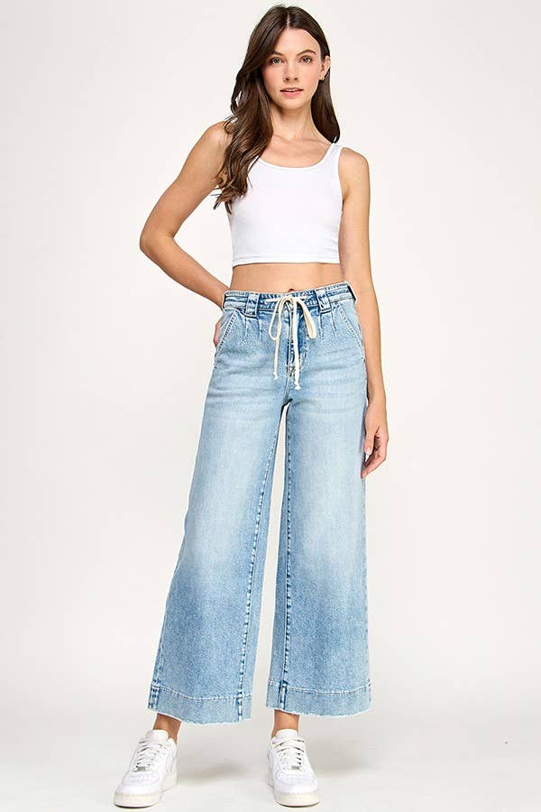 PETRA HIGH RISE COMFORT TROUSER WIDE LEG JEAN